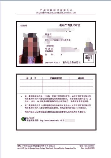 国外驾照换国内驾照翻译图片